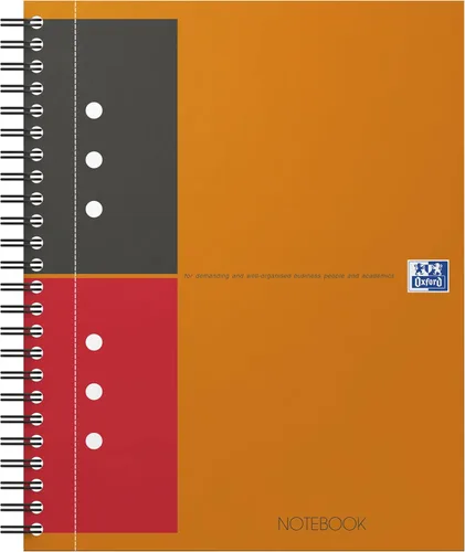 Miniatura 13 de Oxford International - Cuaderno activo con tapa de polietileno A4+, rayas estrechas con margen y perforado, incluye divisor reposicionable, 80