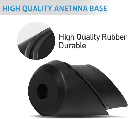 Miniatura 3 de Anina Base de antena para Toyota Tundra 2014 2015 2016 2017 2018 2019 2020 86392-0C030 Adorno de antena con ojales, montaje de goma, bisel de antena