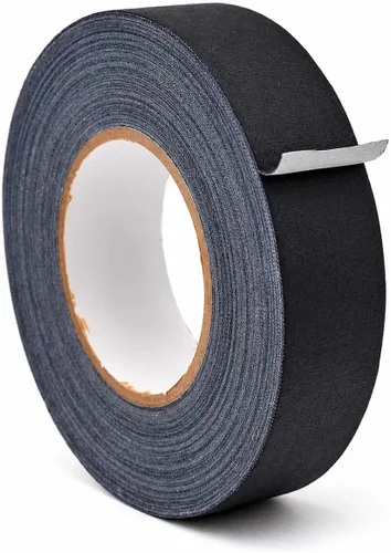 Miniatura 28 de WOD - Cinta adhesiva negra de grado profesional, fabricada en Estados Unidos, 1 pulgada x 50 yardas, sin residuos pegajosos, cables, no reflectante