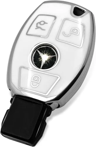 Miniatura 32 de Adecuado para llaves Mercedes Benz. Funda de llave de TPU suave avanzada es compatible con CLS CLK AMG CLK GLC GLE GLS ML SL SLK A C E R S G Llave