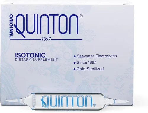 Quicksilver Scientific Solución isotónica original Quinton con minerales de agua de mar + agua de manantial alpina - Suplemento de hidratación