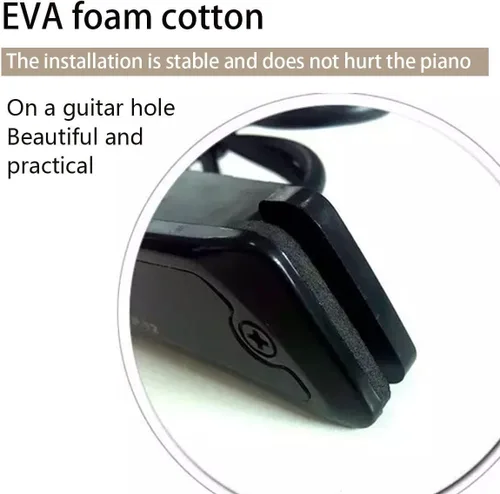 Miniatura 6 de Pastillas de guitarra acústica, Pastillas magnéticas pasivas de guitarra con orificio de sonido con salida de audio para guitarra acústica