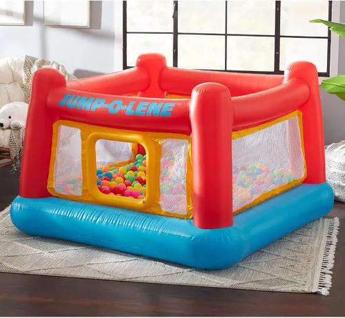 Miniatura 8 de Castillo inflable "Jump-o-lene" de Intex, 68 x 68 x 44 pulgadas, para las edades de 3 a 6