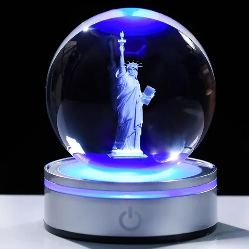 Miniatura 10 de Movdyka Bola de cristal 3D de colibrí, regalos para mujeres y hombres, adorno de colibrí de vidrio, figura de animales, decoración del hogar