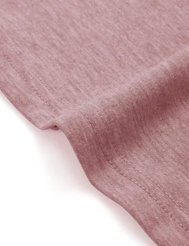 Miniatura 6 de MIROL Camisetas de media manga para mujer, cuello en V, de gran tamaño, sueltas, casuales, básicas, de color liso