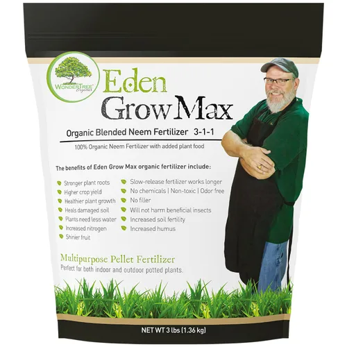 Miniatura 10 de Eden - Pastel de neem 100% orgánico, para huerta, árboles frutales, rosas y plantas de interior o exterior, con certificación OMRI (5 libras)