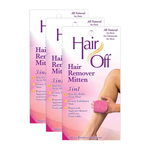 Miniatura 7 de Manoplas removedoras de pelo, totalmente natural, sin dolor y sin productos químicos, depilación de cuerpo completo, retarda y disminuye el nuevo