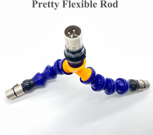 Miniatura 3 de Adaptador 3XLR a doble 3XLR con varillas flexibles, accesorio de máquina sexual, doble penetración para consoladores de conector 3XLR masturbador
