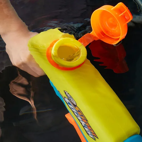Miniatura 6 de NERF Super Soaker Wave - Pistola de agua con atomizador, remojo de ondas salvajes, boquilla se mueve para crear corriente ondulada, juegos al aire