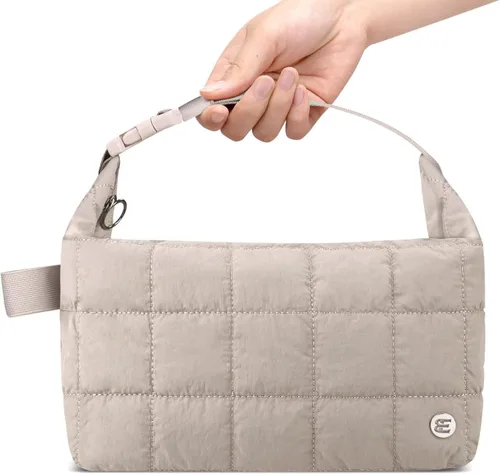 Miniatura 8 de Bolsa de almuerzo Elmklare para mujeres y hombres, caja de almuerzo acolchada tipo puffer para mujeres, bolsas de almuerzo con aislamiento a prueba