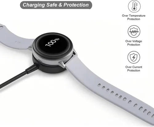 Miniatura 3 de Cargador de reloj Samsung Galaxy de carga rápida compatible con Galaxy Watch 8/8 Classic/7/6/6 Classic/5/5 Pro/4/4 Classic/3/Active Ultra/Active 2