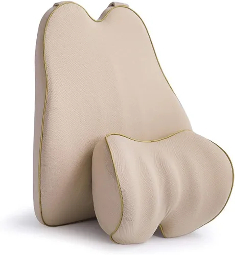 Cojín lumbar para coche, cojín de respaldo y reposacabezas para cuello de espuma viscoelástica con alivio del dolor de espalda para Mazda CX-3 CX-5