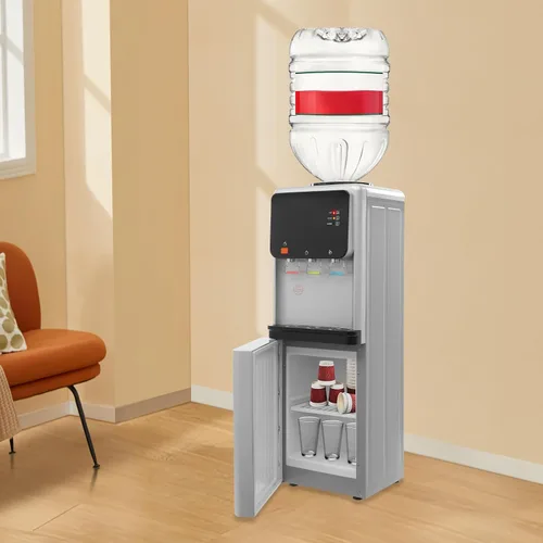 Miniatura 7 de Dispensador de agua fría y caliente de carga superior, dispensador de enfriador de agua para botellas de 3 o 5 galones, máquina de agua con bloqueo