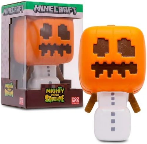 Miniatura 9 de Minecraft Mighty Mega Squishme (Abeja Cozie) Officially Licensed Minecraft Movie collectible. Soft slow-rise foam squishy, about 8 inches, with a