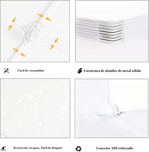 Miniatura 7 de AWTATOS Organizador de Almacenamiento en Cubos, Estantes de Cubos de Almacenamiento Estantería, 6 Cubos Organizadores de Closet y Almacenamiento