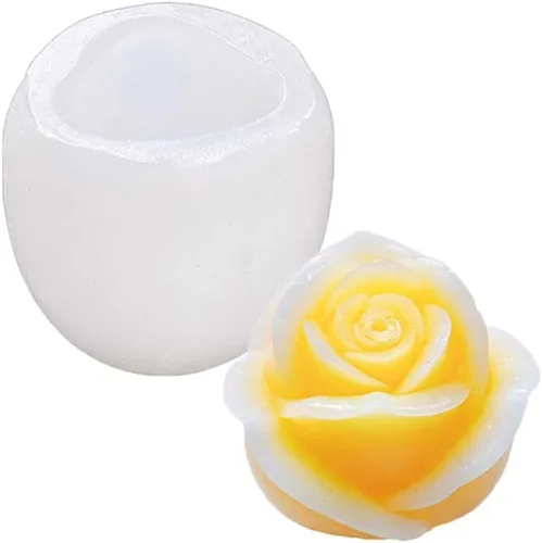 Tone Fun A Rose in Bud Waiting to Bloom - Moldes de silicona para hacer velas, resina, velas de aromaterapia, jabón de cera hecho a mano, decoración