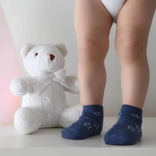 Miniatura 4 de Debra Weitzner 12 pares de calcetines antideslizantes para niños y niñas con puños para bebés, niños y niñas, calcetines antideslizantes para niños