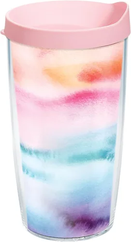 Miniatura 16 de Tervis Traveler Yao Cheng Daydreaming - Vaso aislado de triple pared para viaje mantiene las bebidas frías y calientes, 30 onzas, acero inoxidable