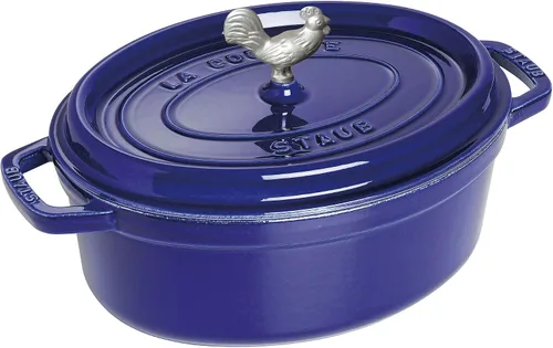 Miniatura 5 de Staub Hierro fundido Coq au Vin Cocotte de 5.75 cuartos de galón - Albahaca, Hecho en Francia