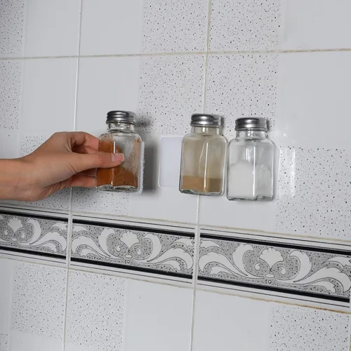 Miniatura 5 de Sujetadores de Velcro Autoadhesivos 1.5 x 2.4 Pulgadas 16 Juegos Melsan Tiras de Doble Cara para Colgar en Pared con Cinta Adhesiva de Montaje