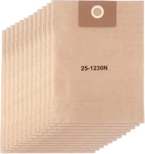Miniatura 9 de Paquete de 6 bolsas de filtro desechables 25-1230 de repuesto para aspiradoras Stanley de 4 a 5 galones en húmedo/seco SL18129, SL18130, SL18130P