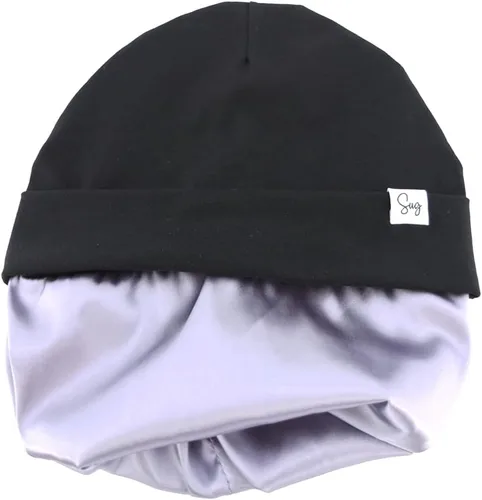 Miniatura 191 de Gorro de punto para recién nacido, para niños y niñas, con forro de satén sedoso, gorro para niños pequeños