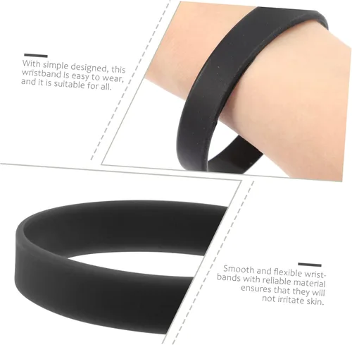 Miniatura 4 de EXCEART 300 pulseras de silicona que mantienen la camisa escondida en camisas, manga de anillo, manga de camisa de sostén, brazaletes para niños