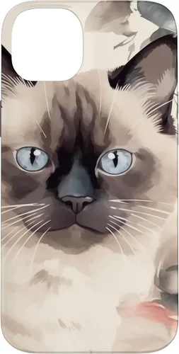 Miniatura 14 de Funda para iPhone 11 Pro Max Ragdoll Cat Roses Flower Watercolor Ragdoll Lover
