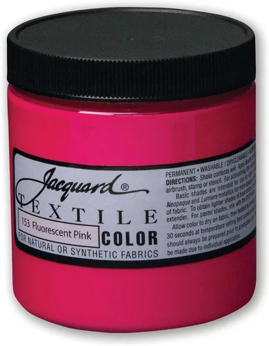 Miniatura 30 de Jacquard Pintura Textil 8 Oz Negro