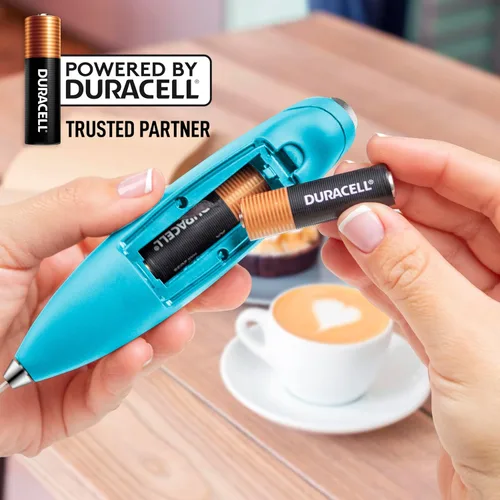 Miniatura 140 de Zulay Milk Boss Espumador de leche potente manual, hace espuma para latte, batidor para mezclar bebidas, café, miniespumador para capuchino, frappé
