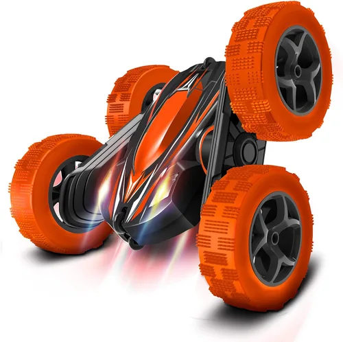 Miniatura 9 de FREE TO FLY Automóvil de control remoto para niños: coches RC de voltereta 360 2.4Ghz, coche de acrobacias giratorio de doble cara para niños de 6 a