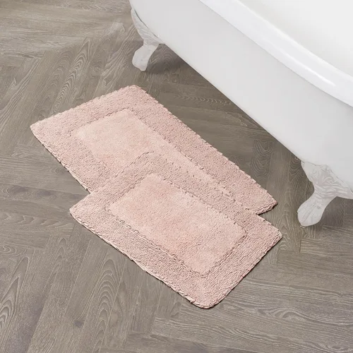 Miniatura 18 de Laura Ashley Ruffle tapete para baño de algodón de 17 x 24 pulgadas