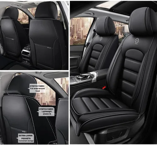 Miniatura 2 de 2 fundas de asiento para Mazda CX-90 2024, fundas de asiento de automóvil de cuero, impermeables, antideslizantes, suaves, cómodas fundas de asiento