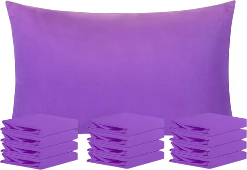 Miniatura 13 de NTBAY Paquete de 12 fundas de almohada Queen 100% microfibra cepillada, súper suaves y acogedoras, resistentes a las arrugas, la decoloración