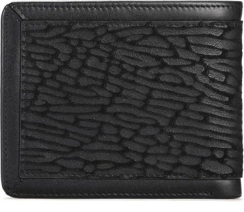 Miniatura 68 de LUKZIJAES Billetera de cuero genuino para hombre, con bloqueo RFID, delgada, plegable, bolsillo frontal, #3-Café, Vintage