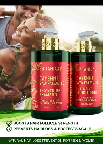 Miniatura 2 de Champú botánico para el crecimiento del cabello y acondicionador antiadelgazamiento "Scalp Detox" Cayenne Saw Palmetto Shampoo para pérdida