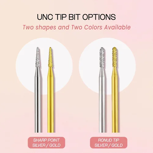 Miniatura 7 de PANA - Broca de carburo de 3/32" para limpieza de cutículas de uñas, para eliminar piel muerta, quitar esmalte en gel y acrílico, limpiador debajo