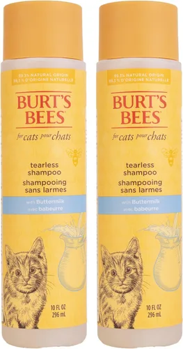 Miniatura 14 de Burt's Bees for Pets Champú para gatitos sin lágrimas con suero de mantequilla, fórmulas 99.3% de origen natural, champú para mascotas para gatos