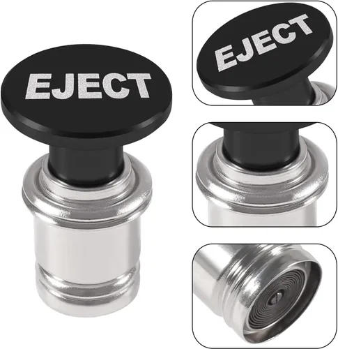 Miniatura 3 de Botón de expulsión para encendedor de cigarrillos para coche, MELIFE de aluminio anodizado, accesorio de repuesto universal de 12 voltios, se adapta