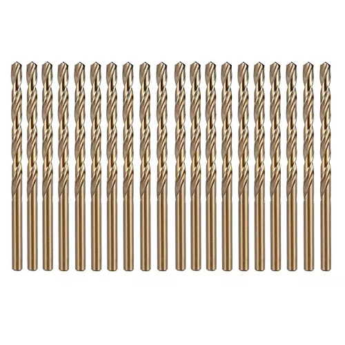 Miniatura 10 de Juego de brocas de cobalto de 1/4 de pulgada, brocas helicoidales M35 Jobber, adecuadas para perforar en metal duro, acero inoxidable, hierro