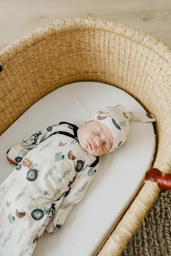 Miniatura 8 de Copper Pearl Baby Beanie Hat Top Knot