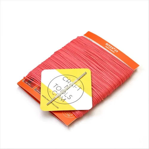 Miniatura 14 de Amber Glow RITZA 25 Tiger Thread for Leather Craft Hilo de tigre encerado Poliéster de 0.047 in
