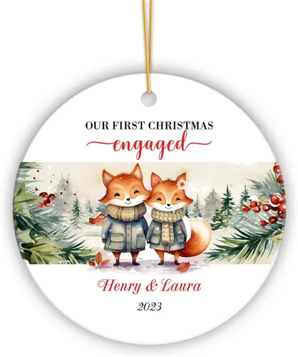 Miniatura 18 de Adorno personalizado de primera Navidad para nieta 2023, adorno de unicornio, personalizado para bebé, regalos de nieta, recuerdo de bebé