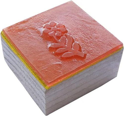 Miniatura 52 de Royal Kraft Sello de goma de madera espiral - Impresión de bloques de bricolaje en papel, tela, henna Rtag020