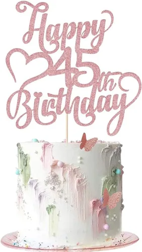 Miniatura 31 de Decoración para tarta de cumpleaños número 15 con purpurina dorada – 15 aniversario/cumpleaños – Hello 15, Cheers to 15 años, 15 & Fabulous Cake