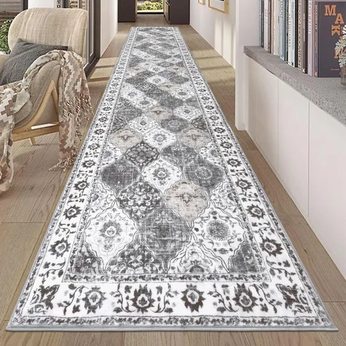 Miniatura 33 de HEBE Alfombra Pasillo 2'x10' Lavable Vintage Desgastada Alfombras de Área Antideslizante Alfombra de Lavandería Boho Alfombras de Piso para Pasillos