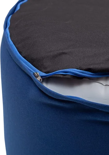 Miniatura 5 de QILLOWAY Otomana inflable para exteriores para patio, puf redondo impermeable, reposapiés inflable, reposapiés al aire libre para piscina, jardín