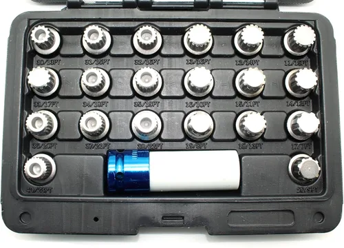 Miniatura 2 de TMAX Llave de extracción de tornillo de tuerca de bloqueo de rueda de 11/15Pt Socket antirrobo S3054 para vehículos BMW