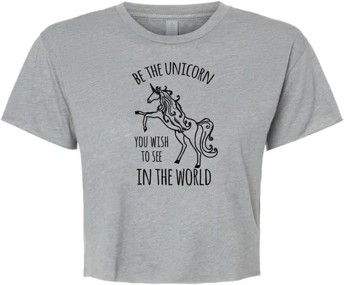 Miniatura 19 de Women's Screen Printed Crop Tee, Shirts With Sayings