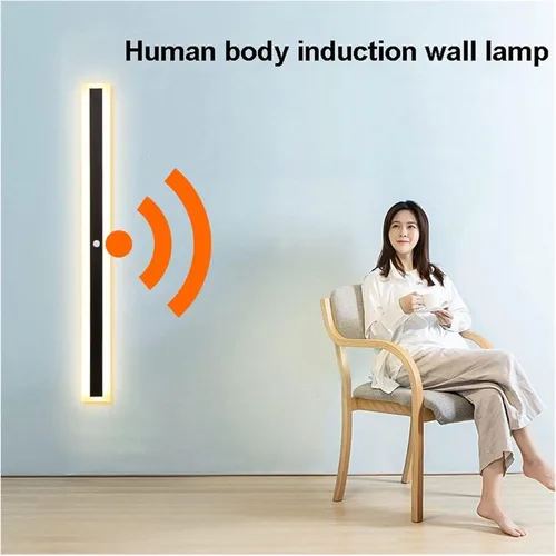 Miniatura 5 de Lámpara de pared LED con sensor de movimiento, tira de luz de pared lineal, lámpara de pared con sensor de movimiento activado por movimiento